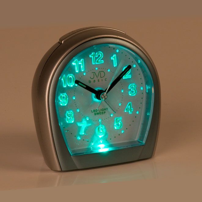 Netikající svítící ručkový budík JVD SRP812.7