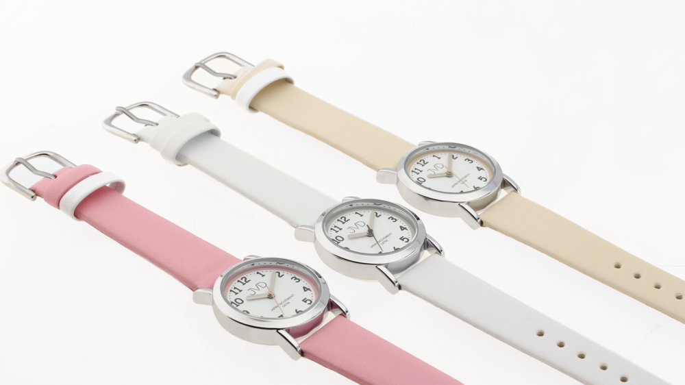 JVD Dětské dívčí bílé náramkové hodinky JVD J7200.3 5ATM