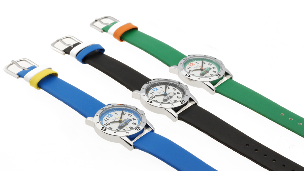 JVD Dětské zelené chlapecké náramkové hodinky se závodním autem JVD J7204.2