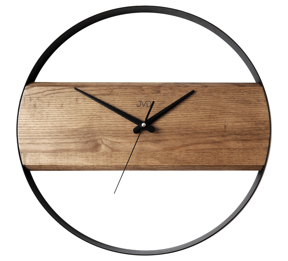 JVD Dřevěné designové kulaté hodiny JVD NS22008/11