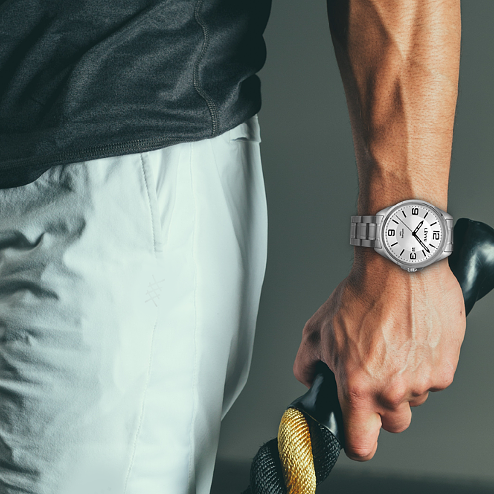 LAVVU Pánské náramkové hodinky se safírovým sklem HERNING Grey LWM0097