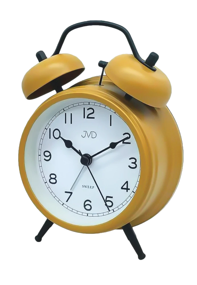 JVD Ručkový analogový netikající budík JVD SRP2219.2 s mechanickým zvoněním