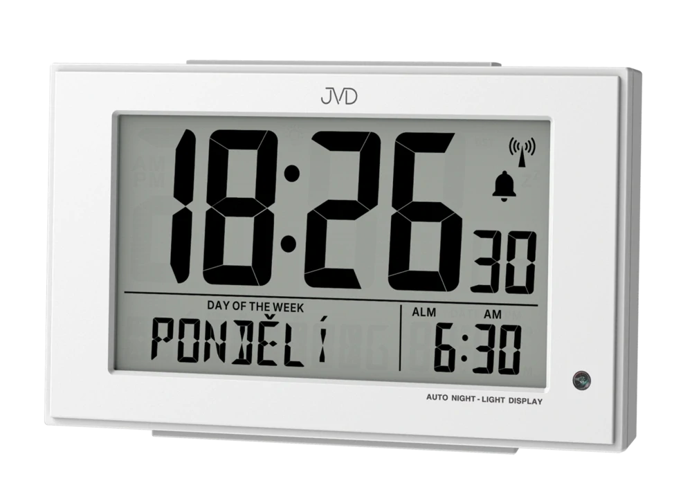 JVD Digitální rádiem řízený budík s češtinou JVD RB9447.1