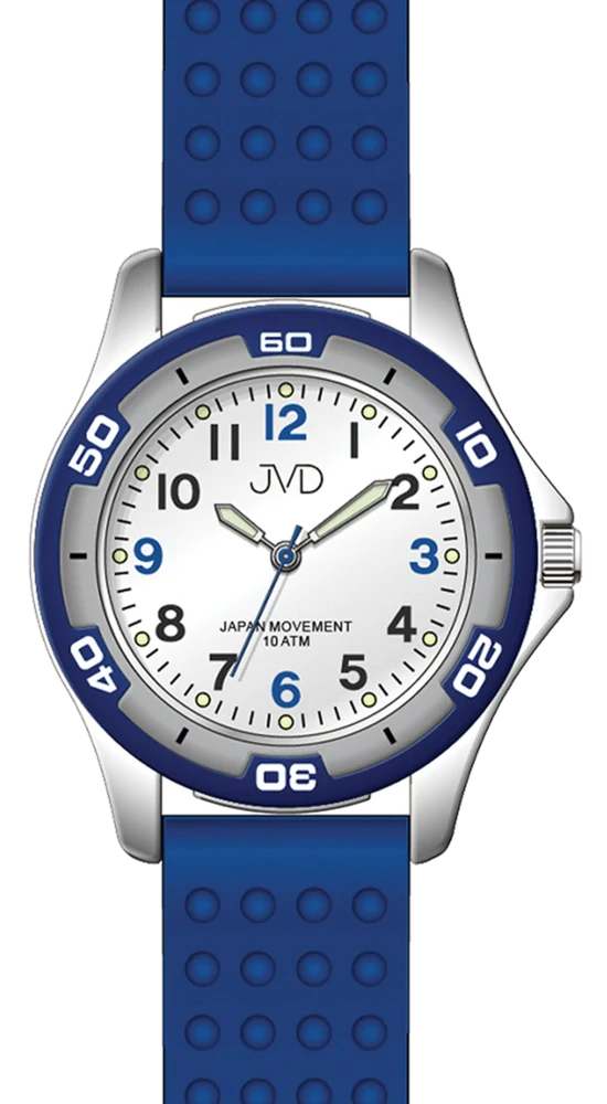JVD Sportovní odolné dětské chlapecké vodotěsné hodinky JVD J7185.5 - 10ATM