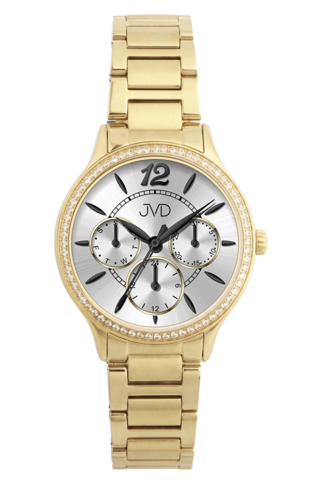 JVD Dámské ocelové šperkové hodinky s chronografem JVD JE404.2