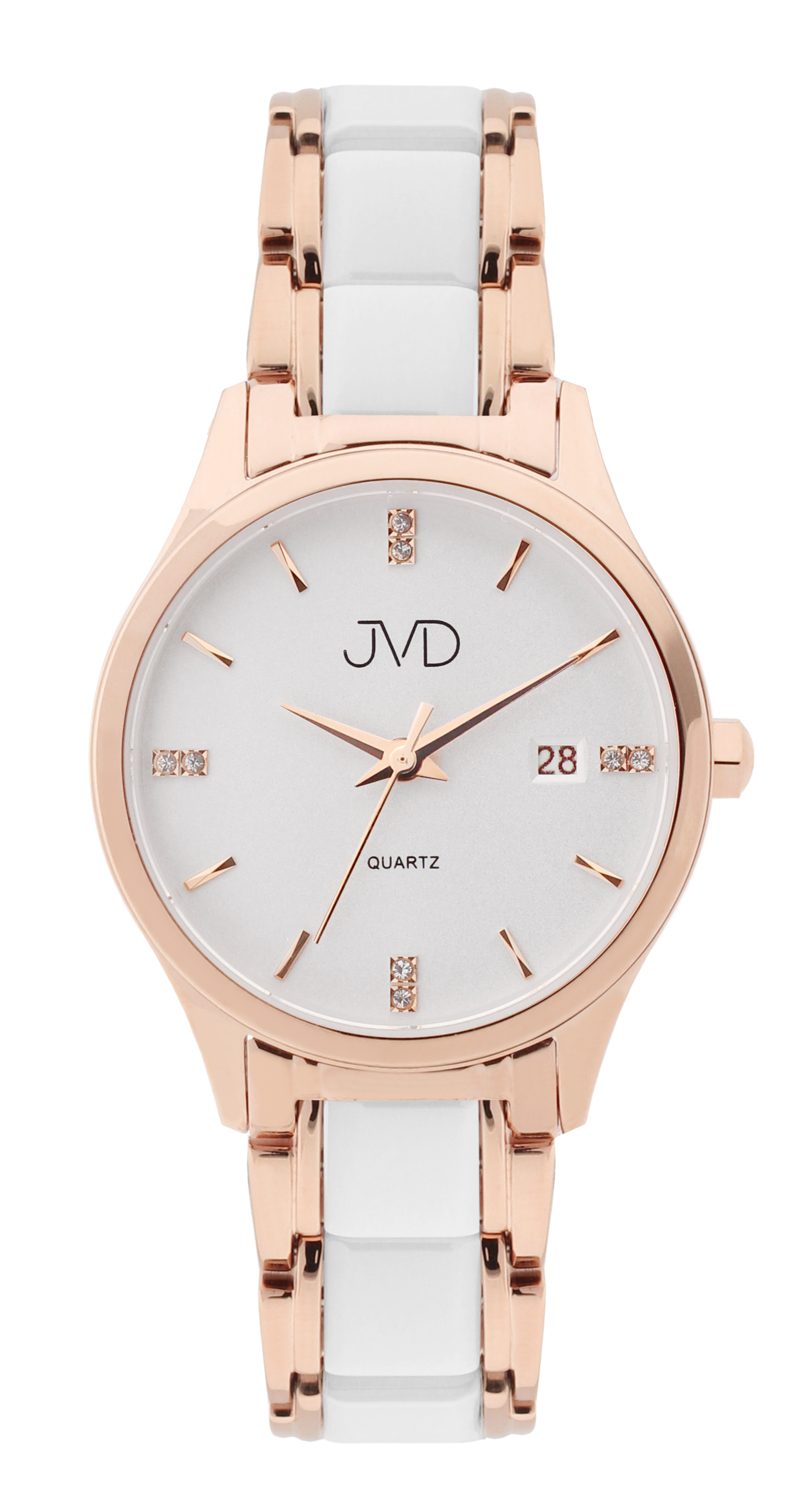 JVD Dámské elegantní náramkové rose gold šperkové hodinky JVD JG1029.3