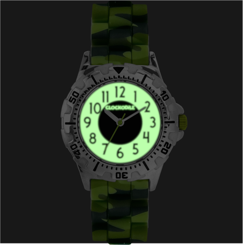CLOCKODILE Svítící náramkové maskáčové sportovní chlapecké dětské hodinky SPORT 4.0 CWB0082
