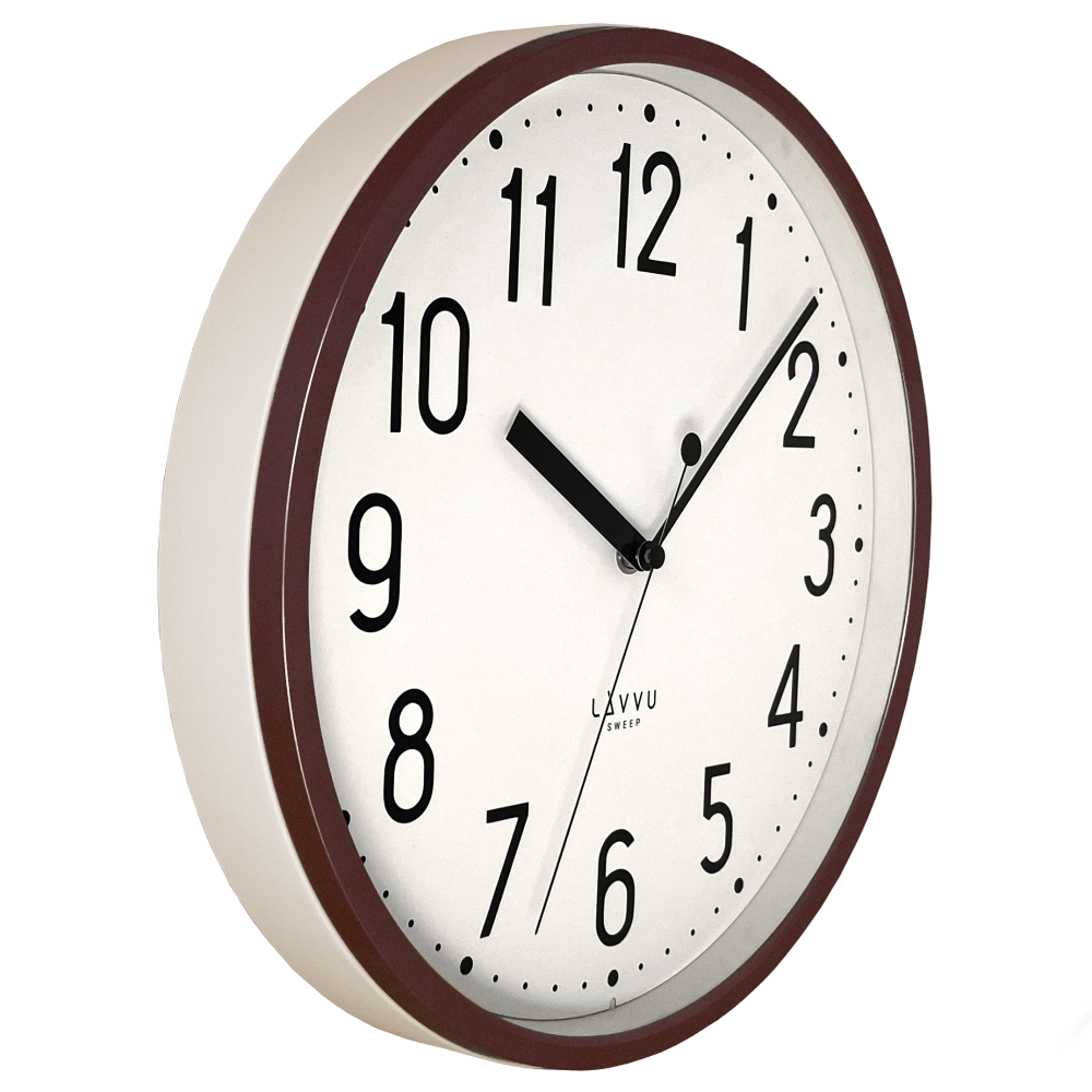 LAVVU Hnědé hodiny PASTELS SWEEP - 3 ROKY ZÁRUKA ⌀29,5cm LCS3000