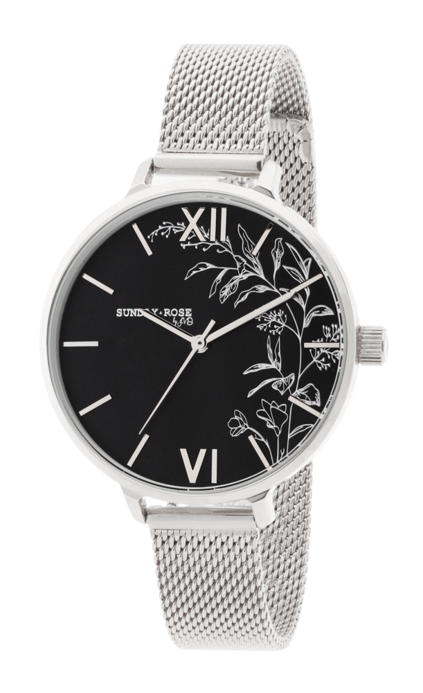 SUNDAY ROSE Dámské luxusní designové hodinky  SUNDAY ROSE Dark Winter SUN-S27