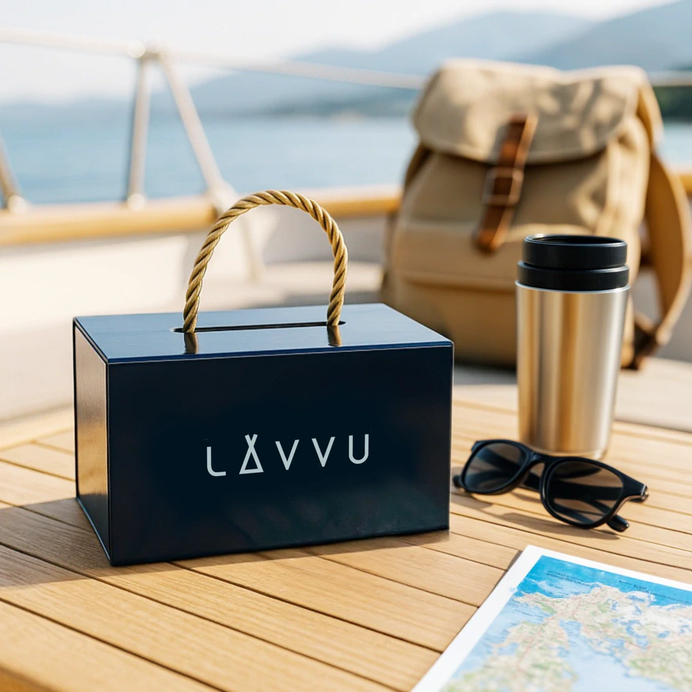 LAVVU Náramkové ocelové pánské hodinky GLIMT Gold LWM0323