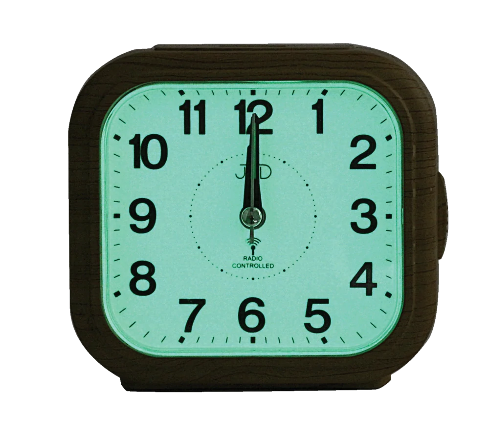 JVD Ručkový analogový rádiem řízený budík JVD RB1603.2 s luminiscenčním displejem