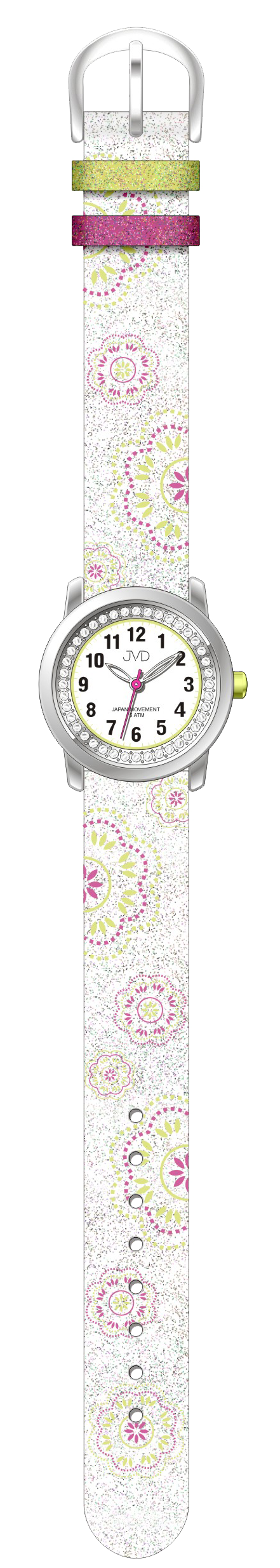 Dětské dívčí náramkové čitelné hodinky JVD J7171.1