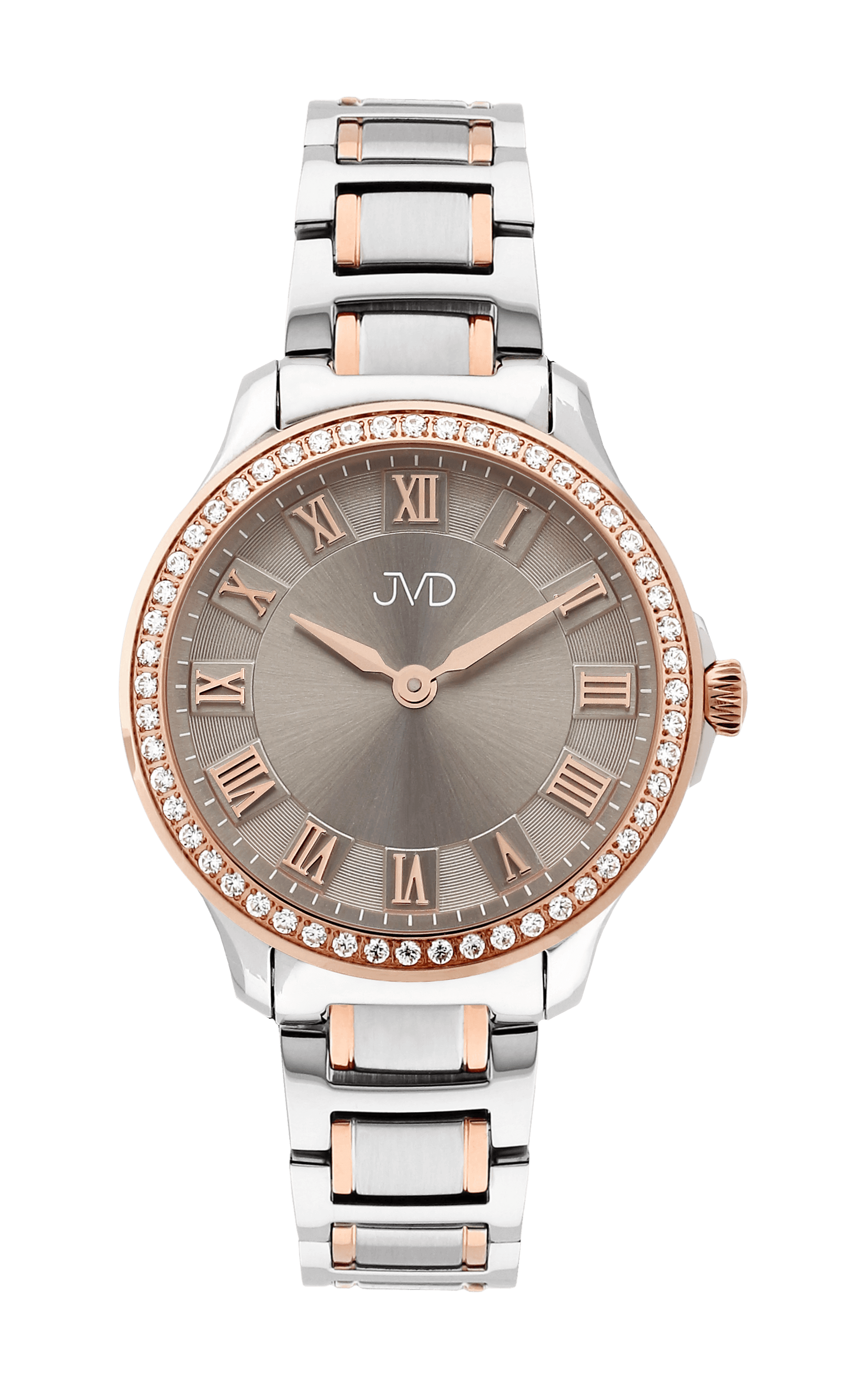 Dámské luxusní nerezové hodinky JVD JG1022.2 se švýcarským strojkem