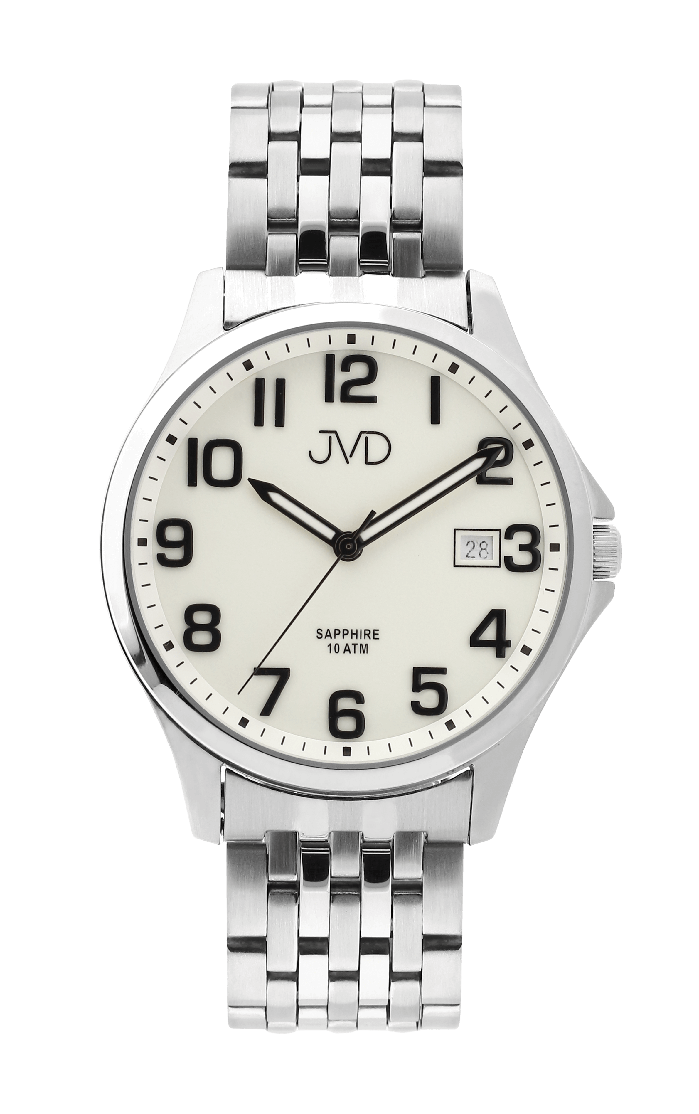 Vodotěsné pánské náramkové hodinky JVD JE612.1 - 10ATM se safírovým sklem