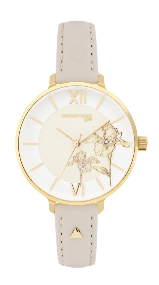 SUNDAY ROSE Dámské luxusní designové hodinky SUNDAY ROSE Fashion Iris Leather SUN-F12