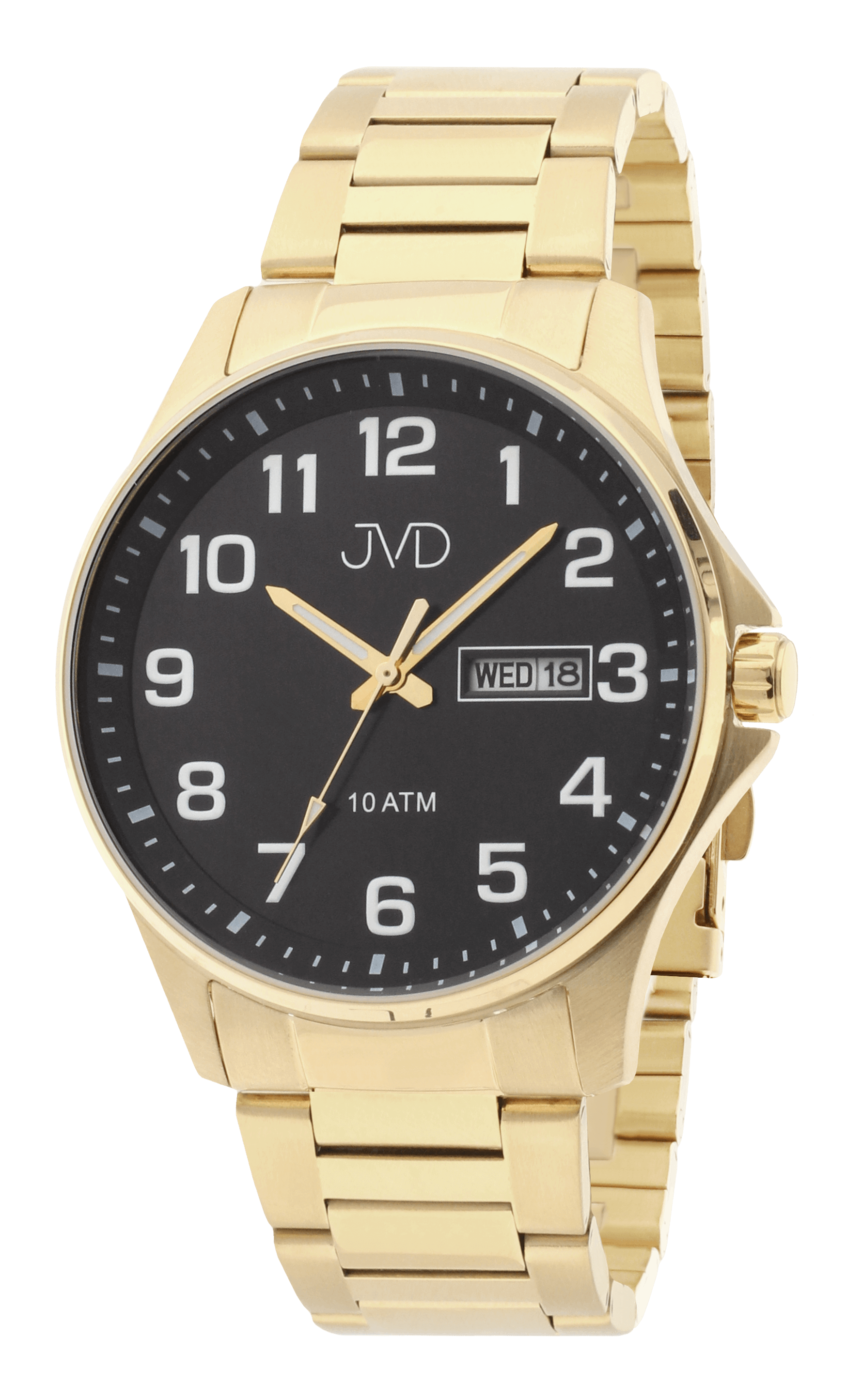 Vodotěsné pánské pozlacené náramkové hodinky JVD JE611.5 - 10ATM