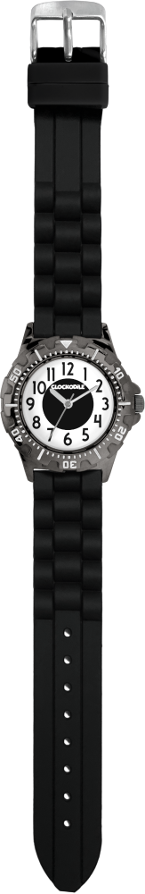 CLOCKODILE Náramkové svítící černé sportovní chlapecké dětské hodinky SPORT 4.0 CWB0084