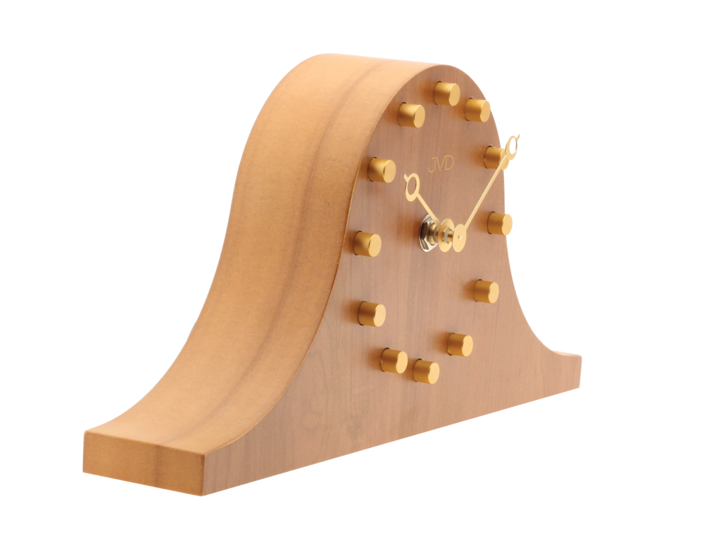 JVD Dřevěné designové stolní hnědé napoleonky hodiny JVD HC202.2