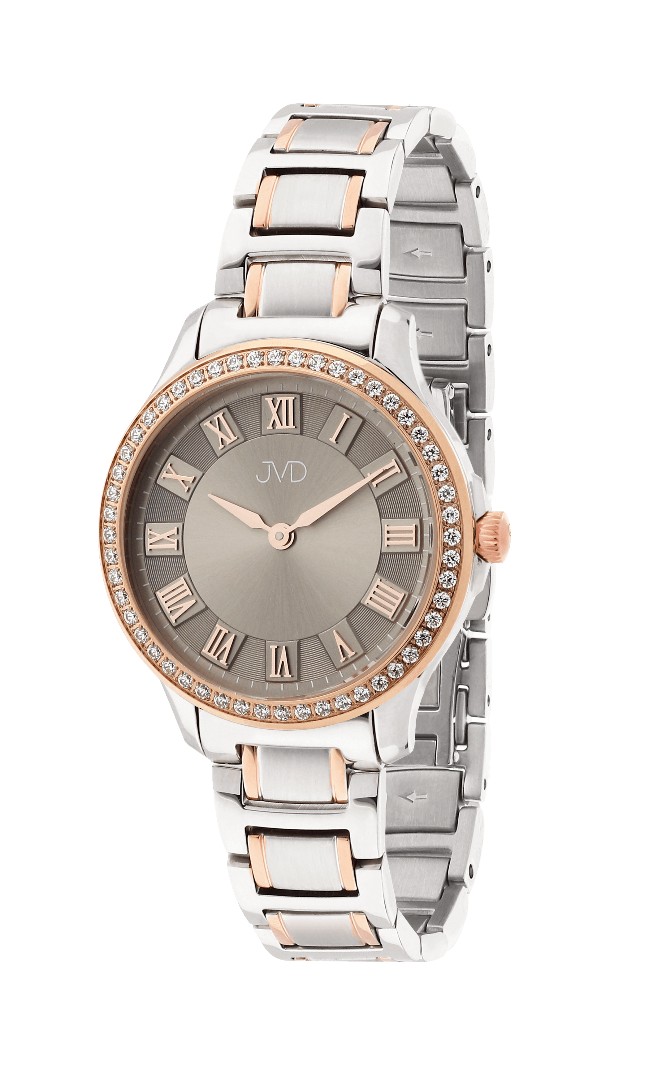Dámské luxusní nerezové hodinky JVD JG1022.2 se švýcarským strojkem