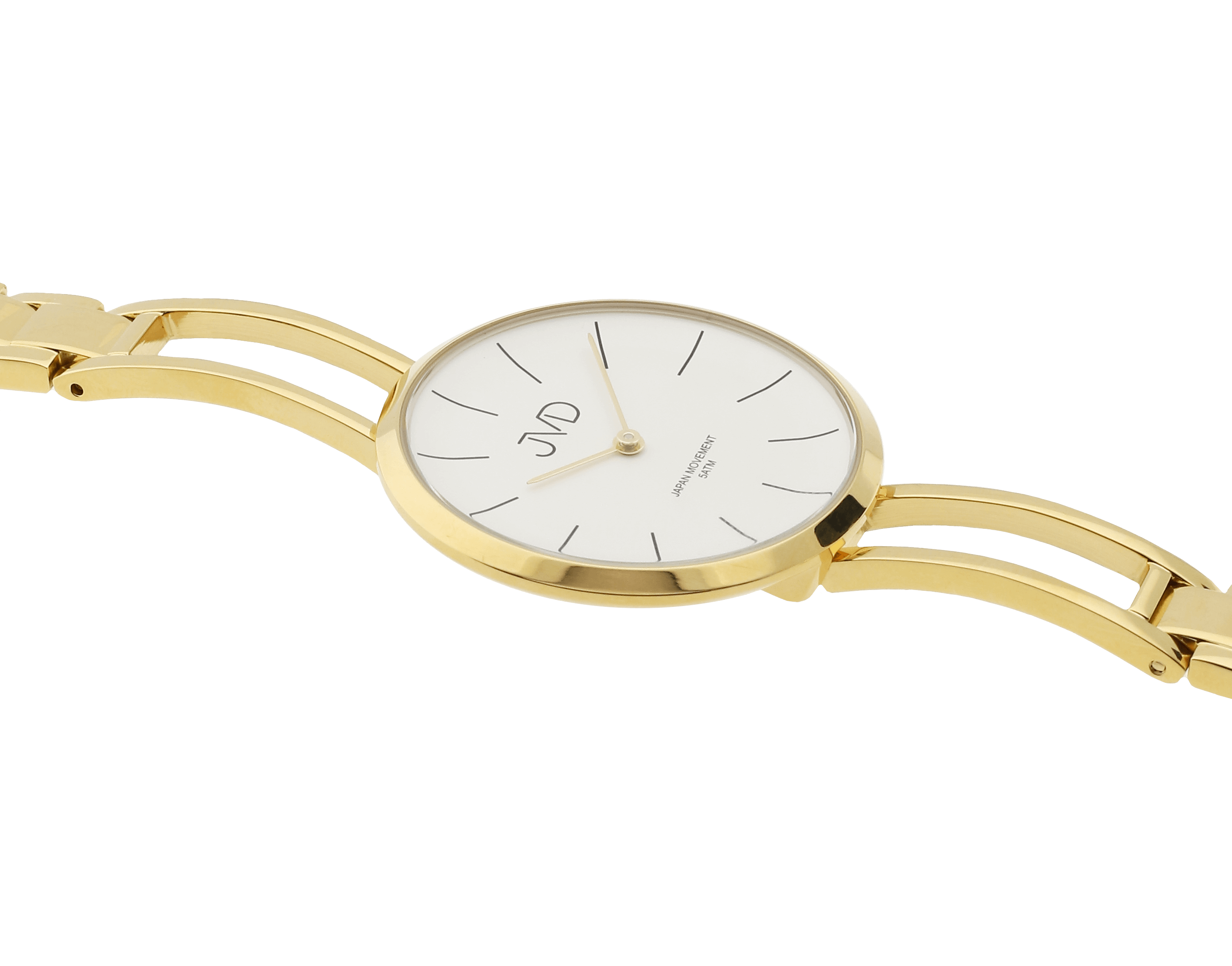 Zlacené dámské elegantní šperkové náramkové hodinky JVD J4188.2