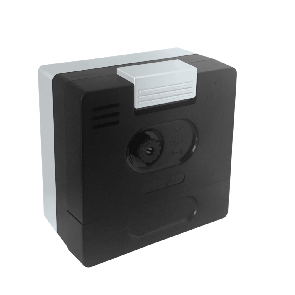 LAVVU Stříbřitě-modrý budík SWEEP s plynulým chodem - 3 ROKY ZÁRUKA!  LAS3017