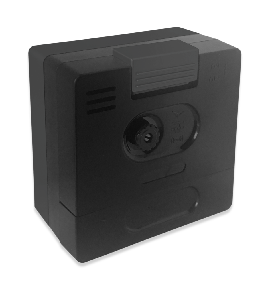 Černý budík LAVVU SWEEP s plynulým chodem LAS3010