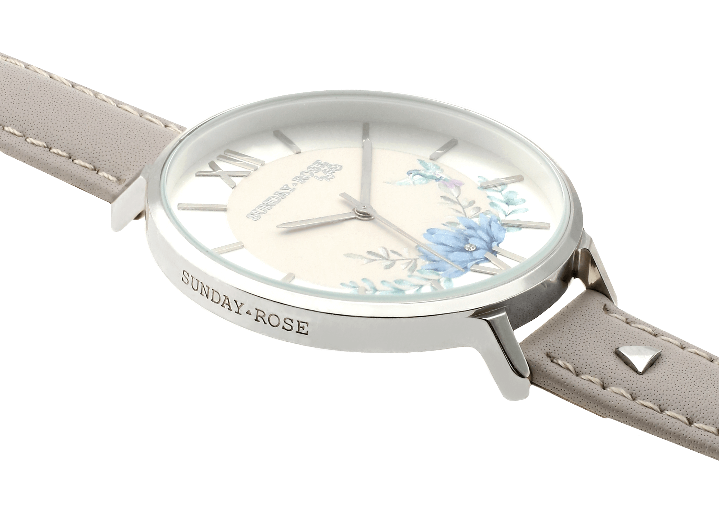Dámské luxusní designové hodinky SUNDAY ROSE Spirit AZURE LEATHER SUN-S17
