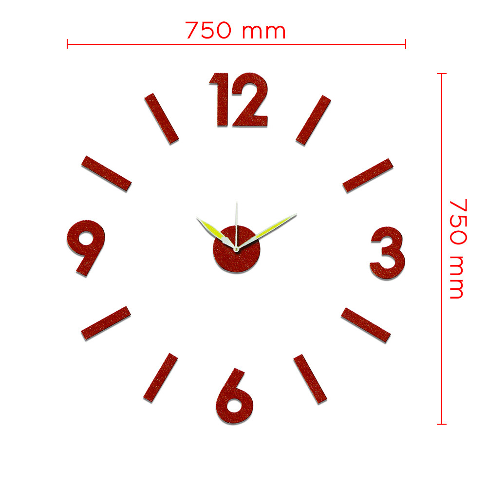 MPM Červené nalepovací hodiny 3775.20