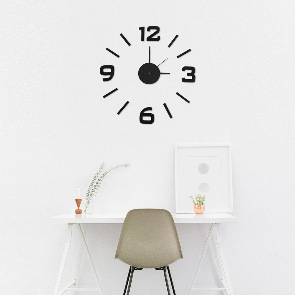 MPM Černé nalepovací designové hodiny MPM E01.3509