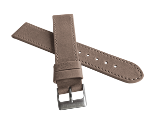Béžový prošitý řemínek LAVVU SPORT z luxusní kůže Top Grain - 22mm LSAUF22