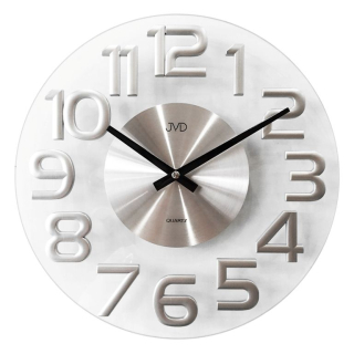 Luxusní kovové nástěnné designové hodiny JVD HT098