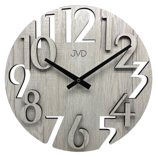 JVD Dřevěné nástěnné tiché hodiny JVD HT113.2