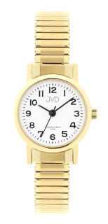 JVD Dámské čitelné elegantní zlacené náramkové hodinky JVD steel J4010.5