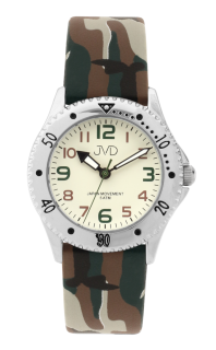 JVD Dětské chlapecké maskáčové hodinky JVD J7203.3