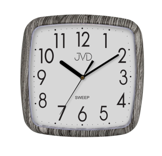 JVD Netikající tiché hodiny v imitaci dřeva JVD H615.19