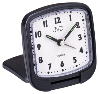Kapesní svítící černý budík JVD SR808.3 na cesty