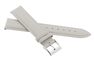 JVD Kožený unisex bílý řemínek na hodinky R41414/14 SKLAD