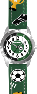 CLOCKODILE Svítící zelené chlapecké hodinky FOTBAL zelené CWB0071
