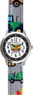 CLOCKODILE Náramkové svítící šedé chlapecké dětské hodinky BAGRY CWB0091