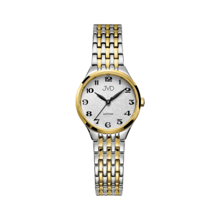 JVD Dámské kulaté náramkové elegantní hodinky JVD JG1035.2 se safírovým sklem