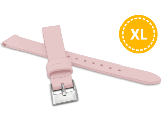 MINET XL Prodloužený růžový řemínek z luxusní kůže Top Grain - 16 - XL MSSXP16 SKLAD