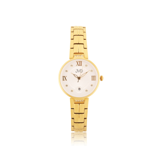 JVD Dámské luxusní zlacené titanové hodinky JVD J5032.2