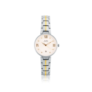 JVD Dámské luxusní zlacené titanové hodinky JVD J5032.3