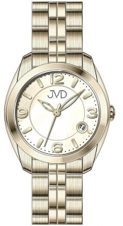 Voděodolné pánské ocelové hodinky JVD W76.2 s kalendářem - 5ATM