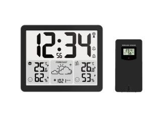 JVD Černá rádiem řízená meteorologická digitální stanice JVD RB3569