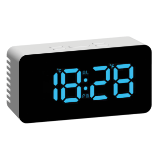 JVD Digitální budík do sítě s modrými LED svítícími čísly JVD SB3658.5