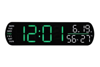 JVD Digitální moderní budík do el. sítě JVD SB5512.2 se zelenými LED číslicemi