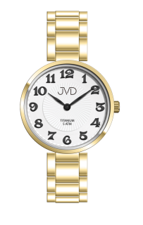 JVD Dámské luxusní zlacené titanové hodinky JVD J5033.2