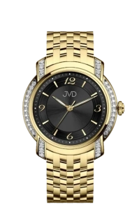 JVD Dámské náramkové zlacené elegantní šperkové hodinky JVD JG1042.2