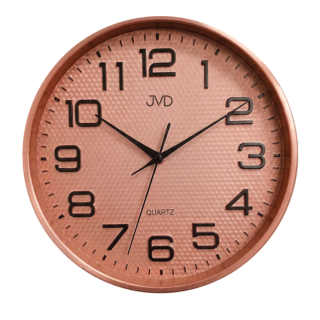 JVD Rose gold nástěnné tiché netikající hodiny JVD HX9309.2